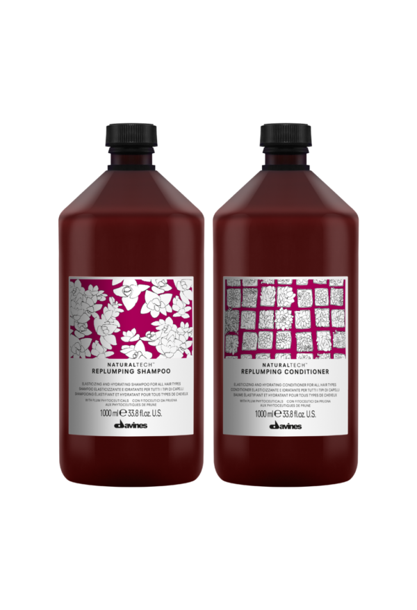 Replumping Dúo Shampoo Acondicionador 1L Davines - Beauty Boss