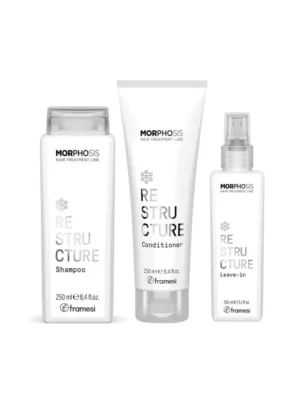 Restructure Pack Shampoo Acondicionador 250ml Leave-In 150ml Daño Severo Morphosis Framesi