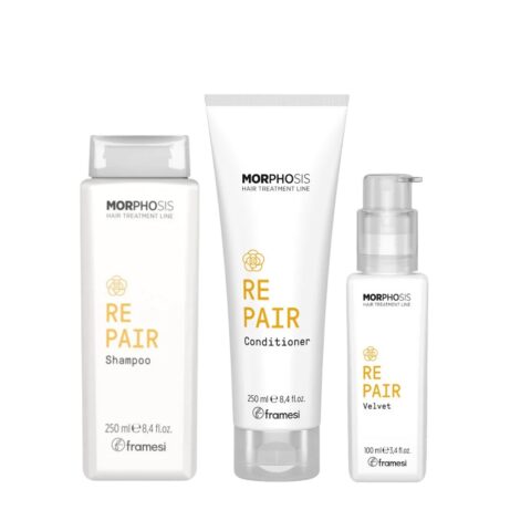 Repair Tríopack Shampoo 250ml + Acondicionador 250ml + Velvet Anti Frizz Framesi