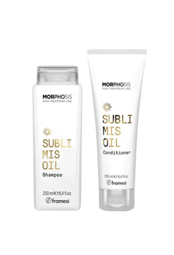 Sublimis Oil Dúo 250ml Shampoo + Acondicionador Anti Frizz Morphosis Framesi