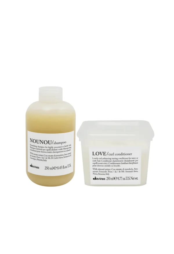 Nounou Shampoo 250ml + Love Curl Acondicionador 250ml Davines