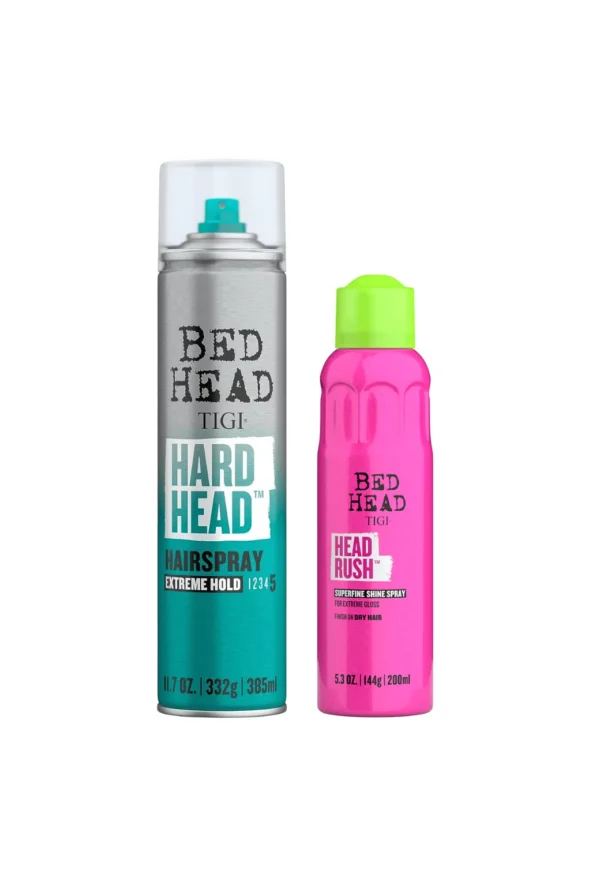 Laca Hard Head + Headrush Brillo Spray TIGI Bed Head
