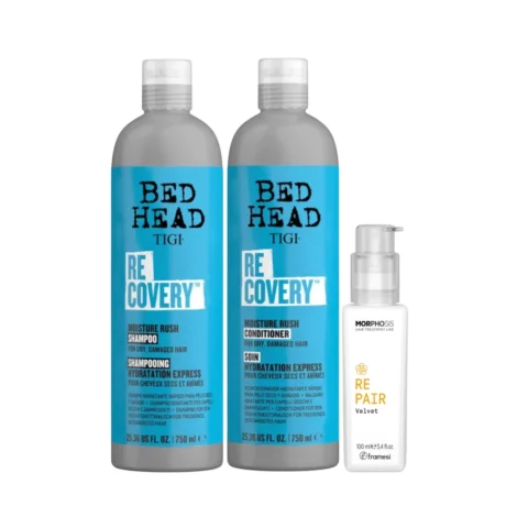 Recovery Tripack 750ml Shampoo + Acondicionador + Velvet Repair TIGI Bed Head