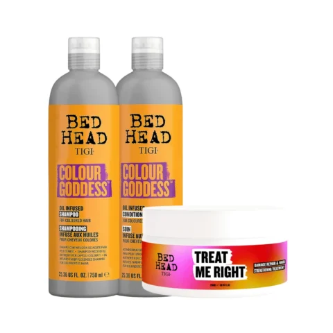 Colour Goddess Tripack 750ml Shampoo + Conditioner + Mascarilla TIGI Bed Head